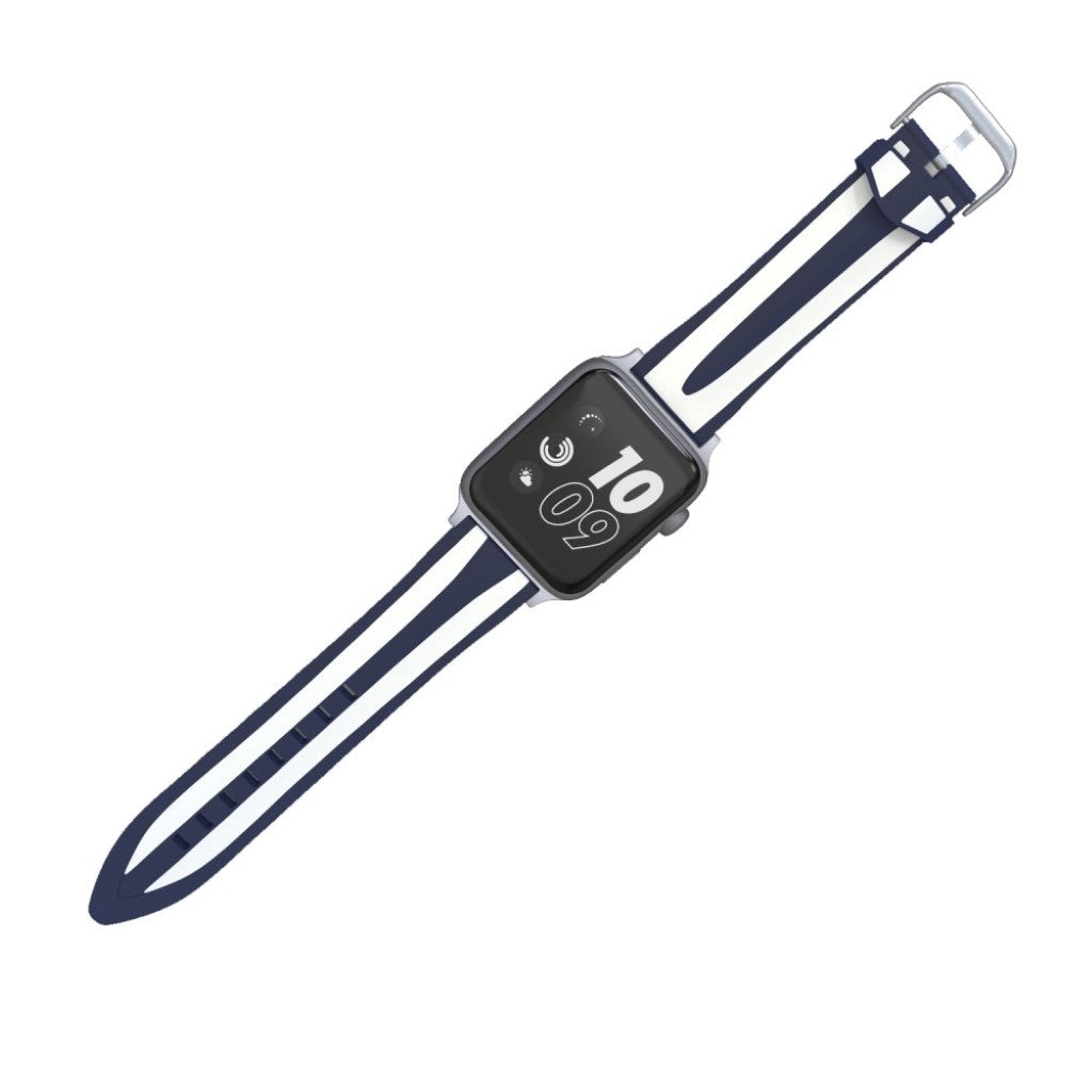 Rigtigt kønt Apple Watch Series 4 40mm Silikone Rem - Blå#serie_1