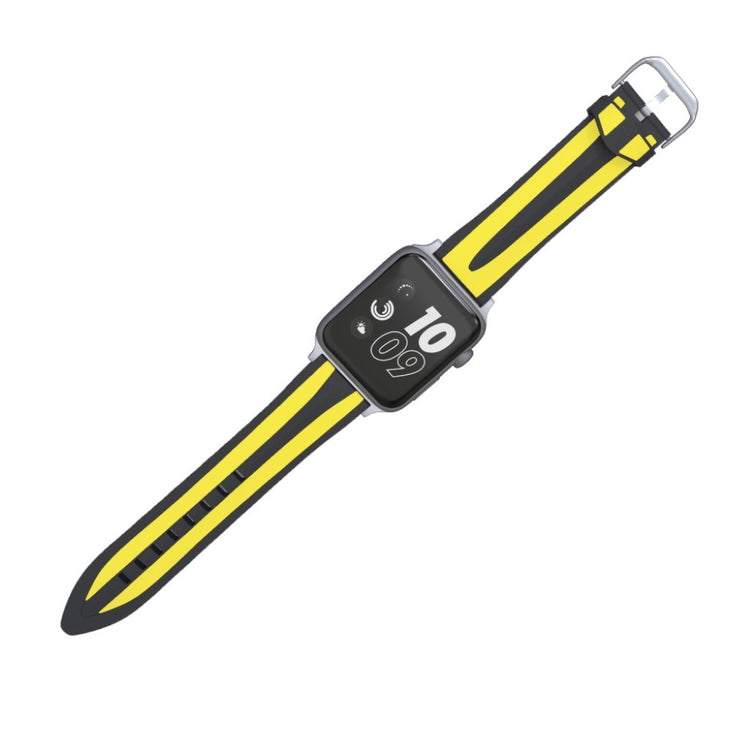 Rigtigt kønt Apple Watch Series 4 40mm Silikone Rem - Sort#serie_5