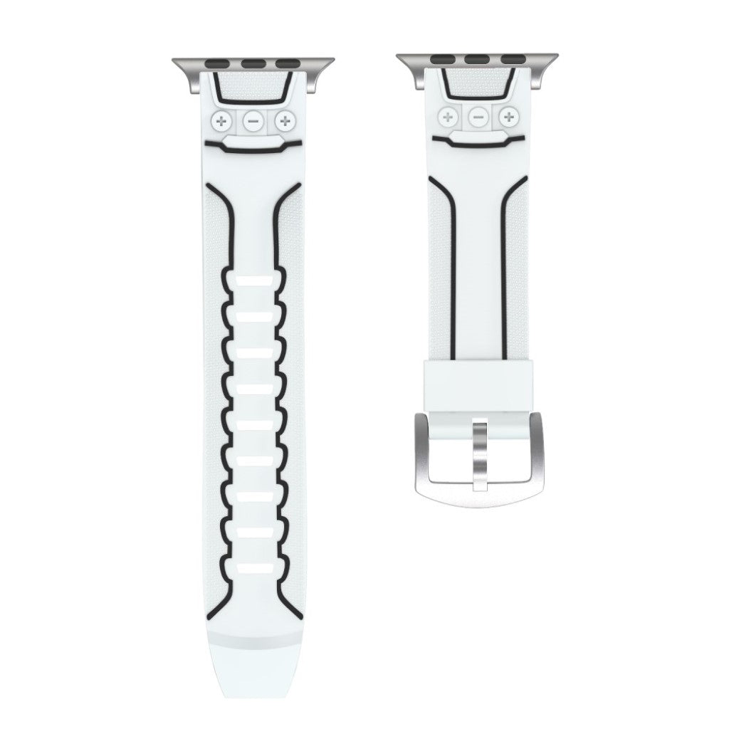 Rigtigt fint Apple Watch Series 4 40mm Silikone Rem - Hvid#serie_4
