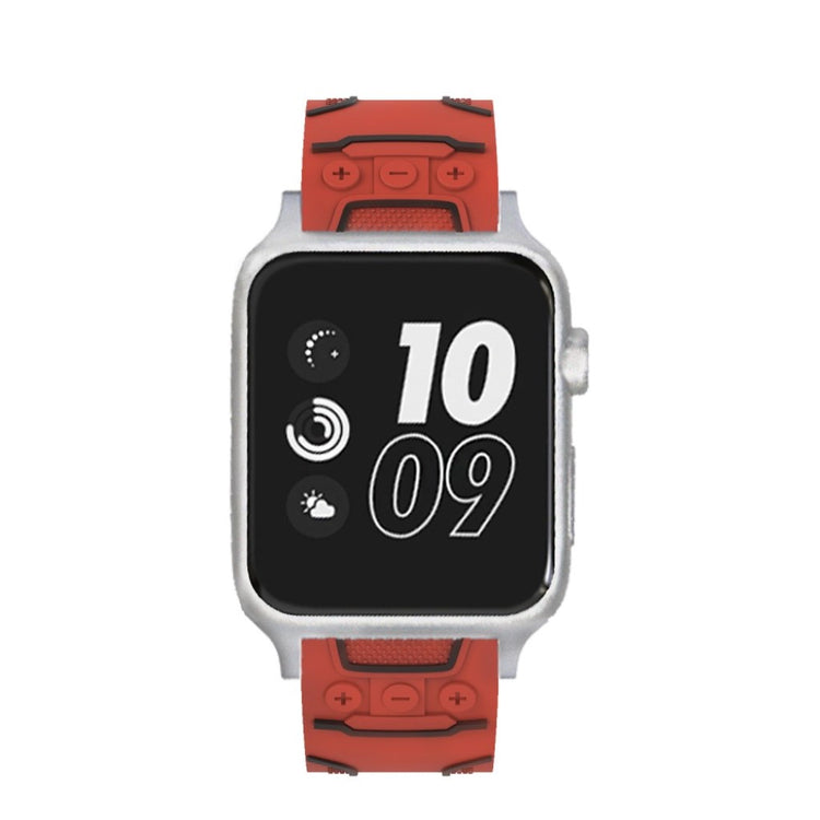 Rigtigt fint Apple Watch Series 4 40mm Silikone Rem - Rød#serie_5