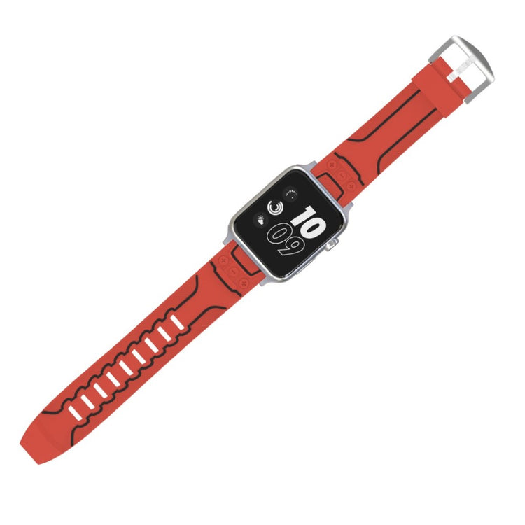 Rigtigt fint Apple Watch Series 4 40mm Silikone Rem - Rød#serie_5