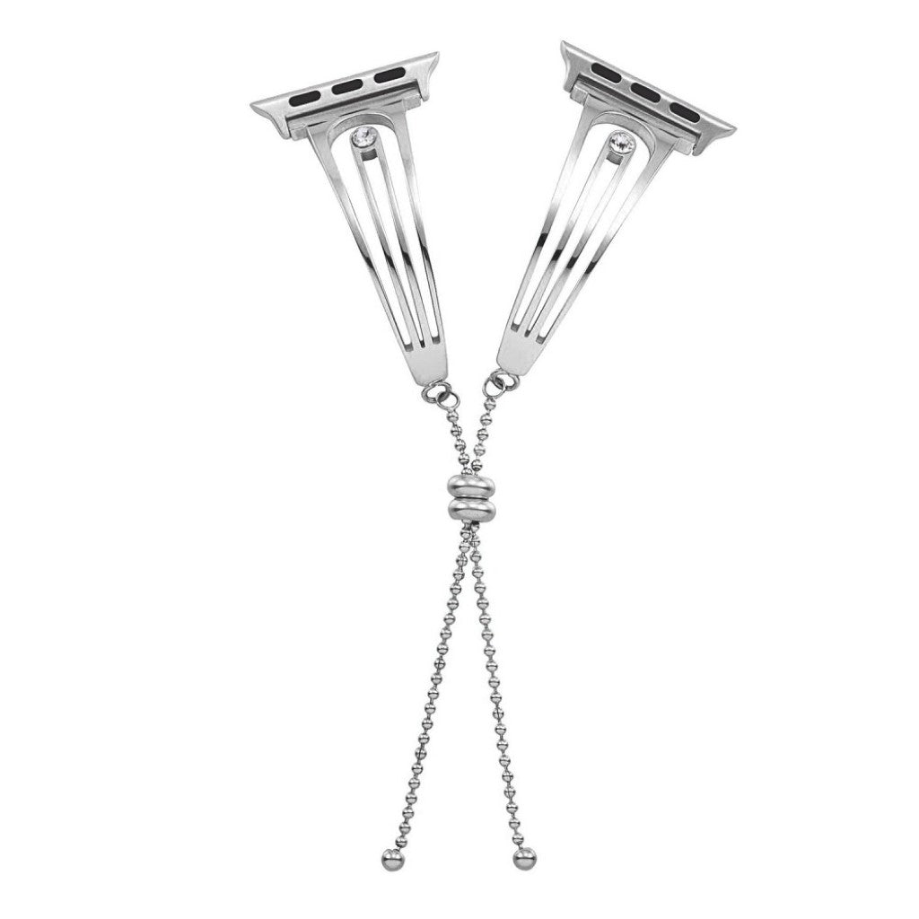 Super godt Apple Watch Series 4 40mm Metal og Rhinsten Rem - Sølv#serie_078