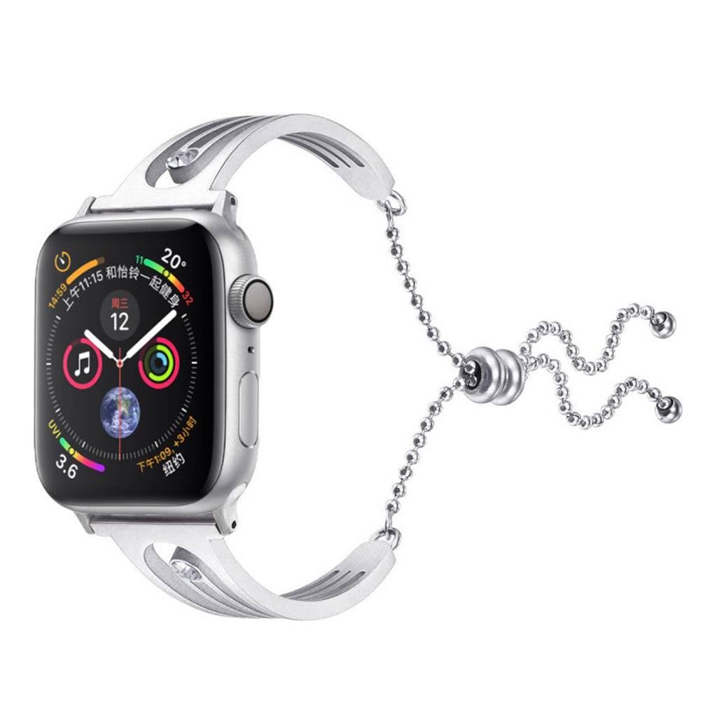 Super godt Apple Watch Series 4 40mm Metal og Rhinsten Rem - Sรธlv#serie_078