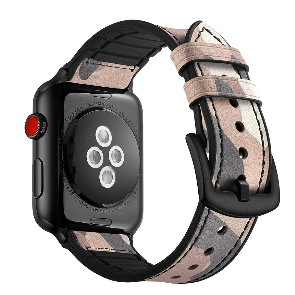 Apple Watch Series 5 40mm / Apple Watch 40mm Ægte læder Rem - Brun#serie_2