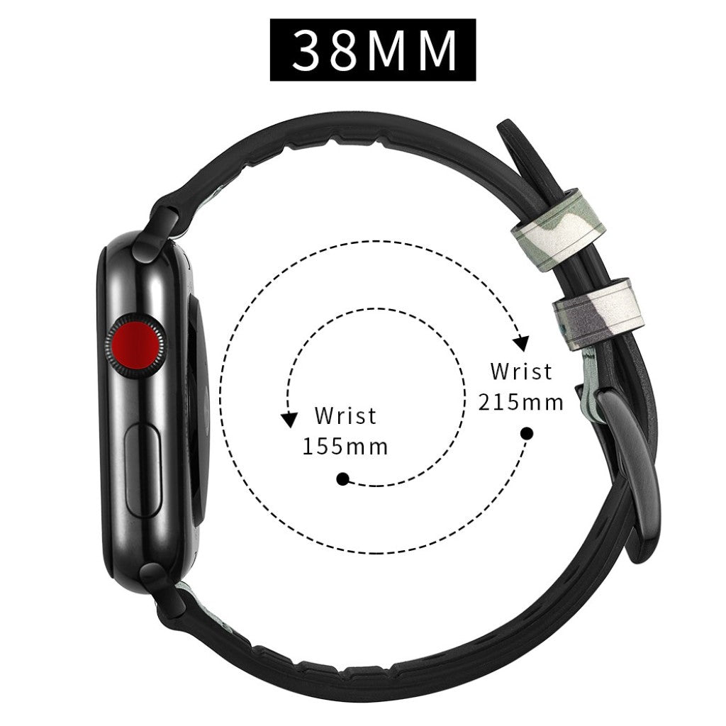 Apple Watch Series 5 40mm / Apple Watch 40mm Ægte læder Rem - Grøn#serie_4