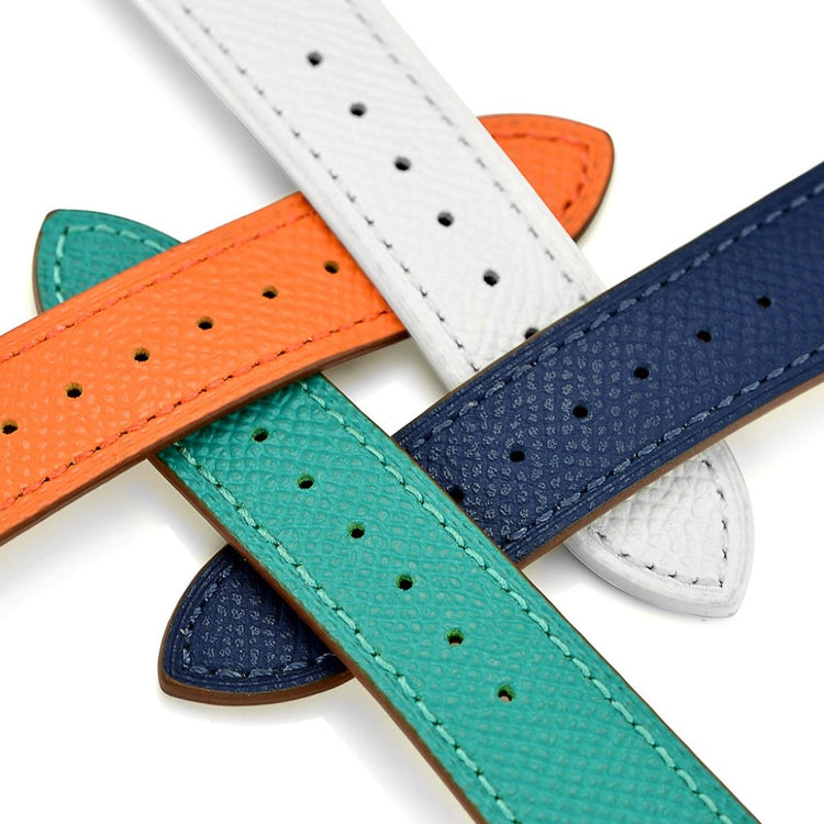 Apple Watch Series 5 40mm / Apple Watch 40mm Ægte læder Rem - Grøn#serie_1