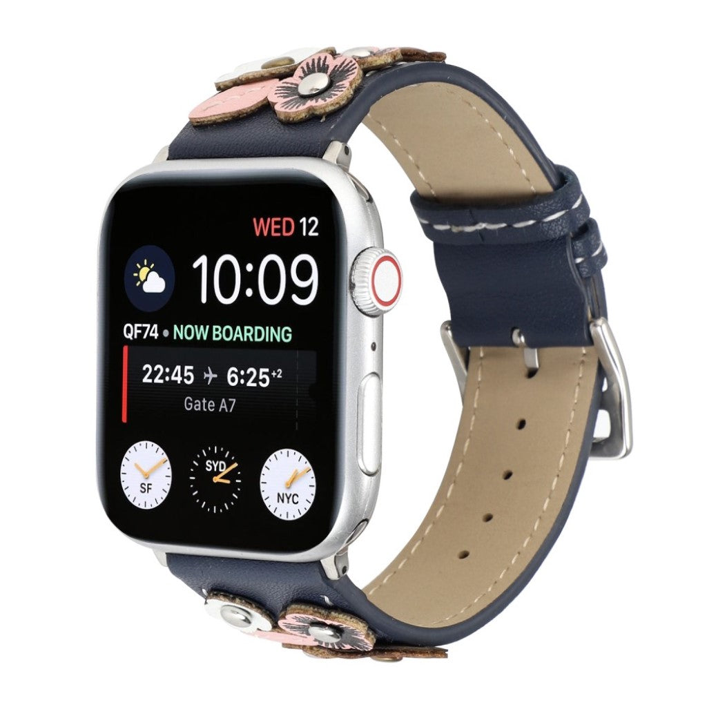 Apple Watch Series 5 40mm / Apple Watch 40mm Ægte læder Rem - Flerfarvet#serie_4