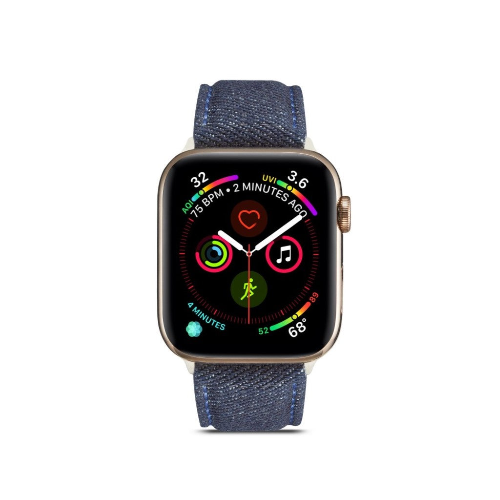 Kønt Apple Watch Series 5 40mm / Apple Watch 40mm Nylon Rem - Blå#serie_1