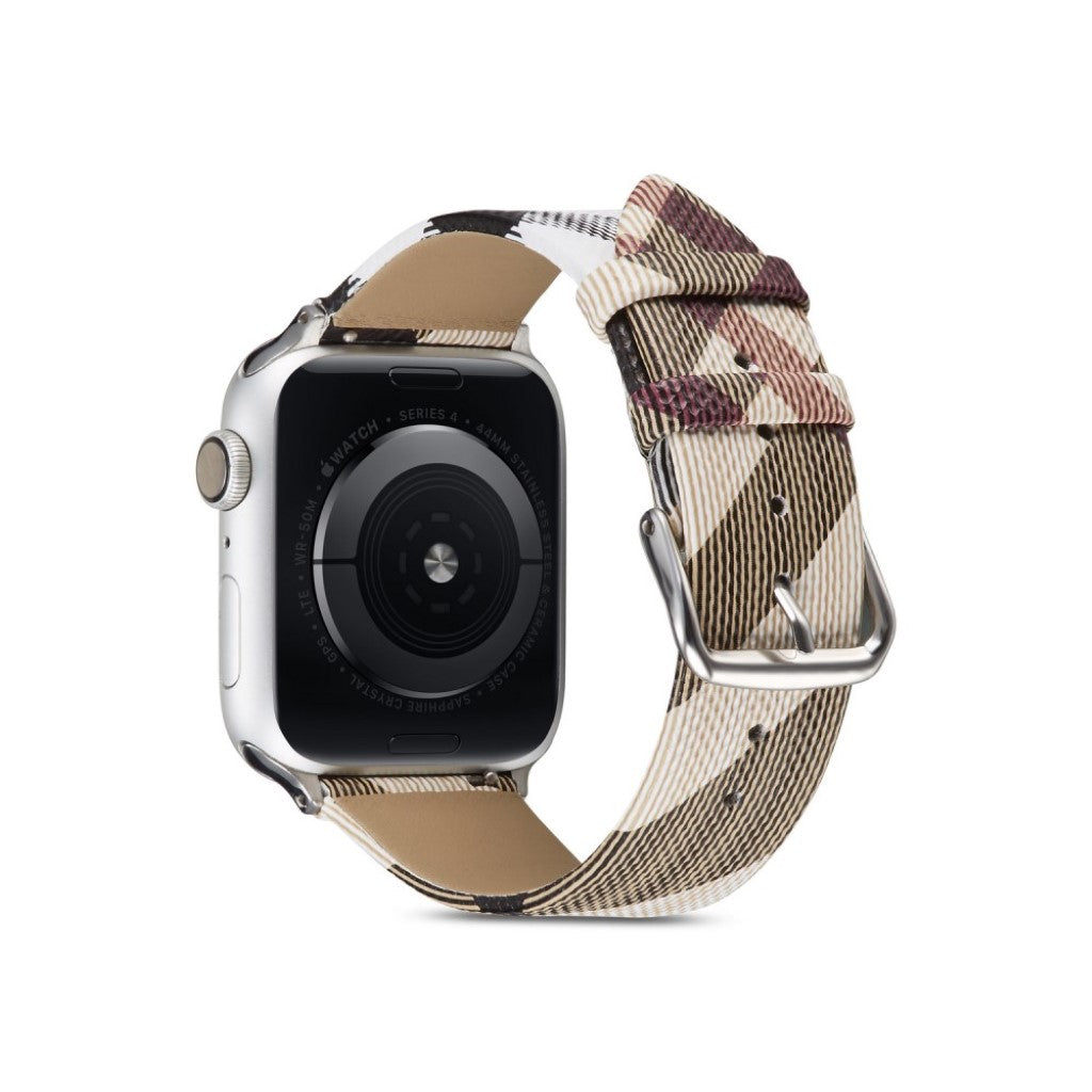 Apple Watch Series 5 40mm / Apple Watch 40mm Ægte læder Rem - Flerfarvet#serie_1
