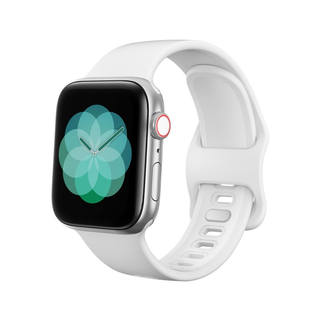Apple Watch Series 5 40mm / Apple Watch 40mm Silikone Rem - Hvid#serie_2