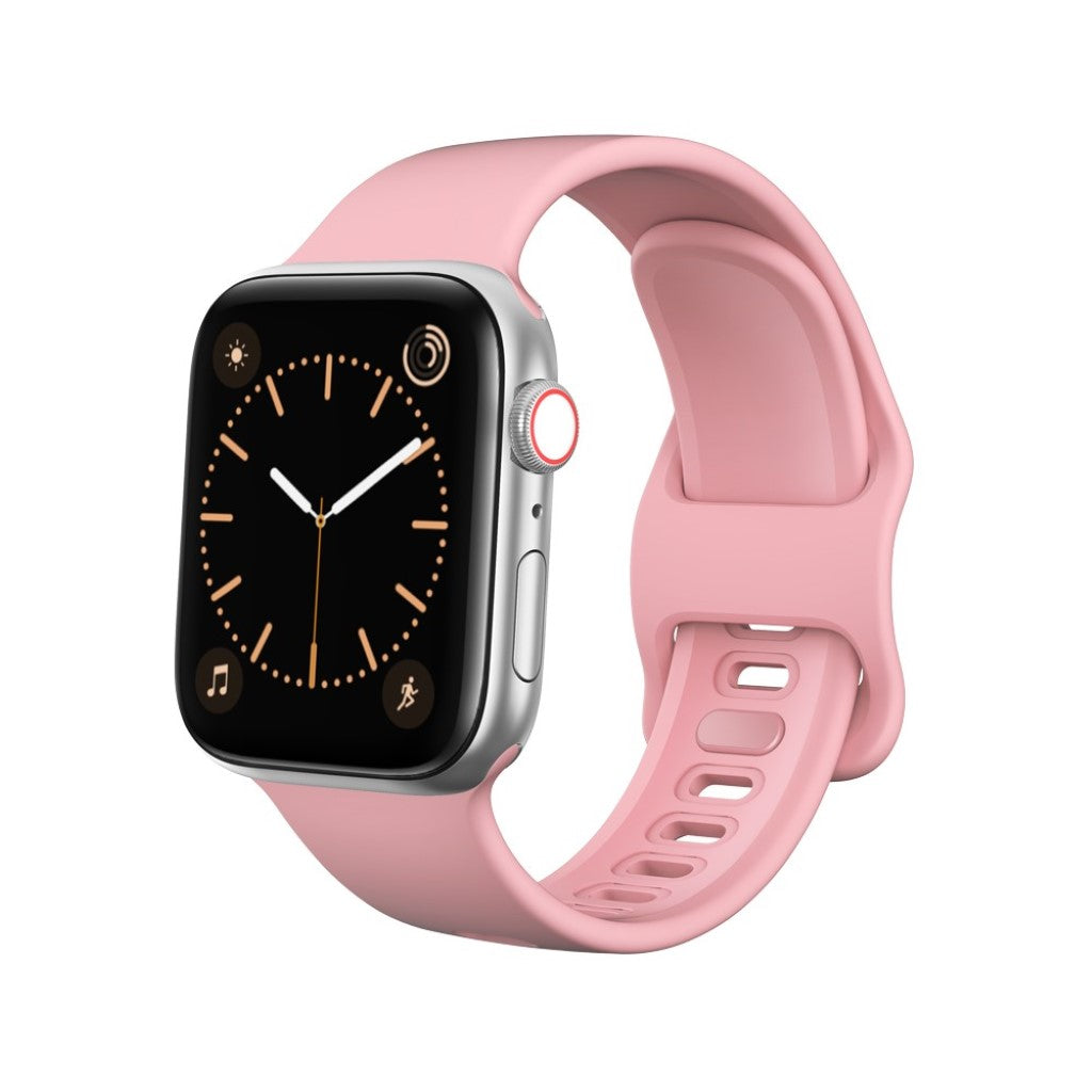 Apple Watch Series 5 40mm / Apple Watch 40mm Silikone Rem - Pink#serie_5
