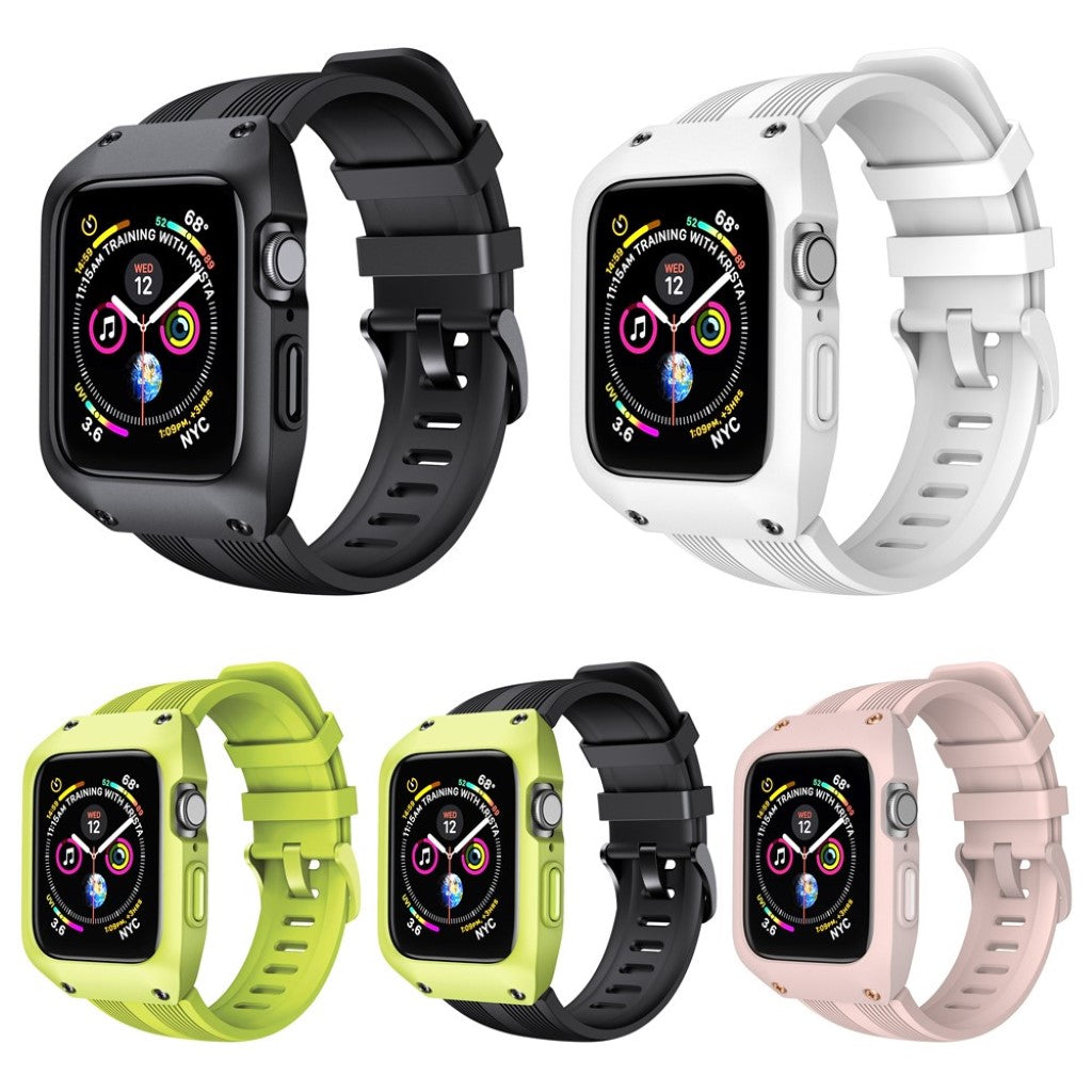 Apple Watch Series 5 40mm / Apple Watch 40mm Silikone Rem - Sort#serie_1