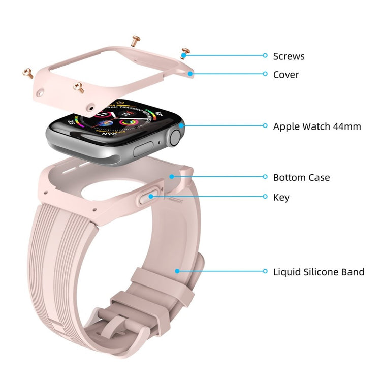 Apple Watch Series 5 40mm / Apple Watch 40mm Silikone Rem - Pink#serie_3