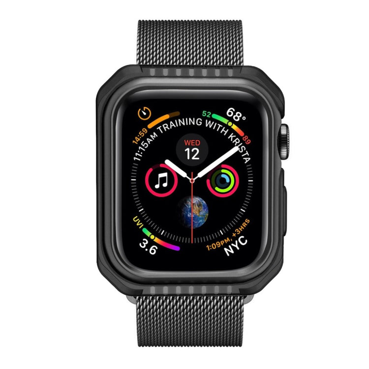 Apple Watch Series 5 40mm / Apple Watch 40mm Holdbar Metal Bumper  - Sort#serie_2