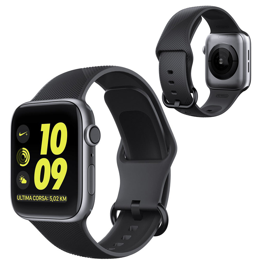 Helt vildt kรธnt Apple Watch Series 5 40mm Silikone Rem - Sort#serie_096