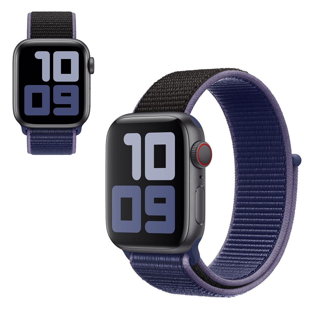 Super elegant Apple Watch Series 5 40mm Nylon Rem - Blรฅ#serie_1