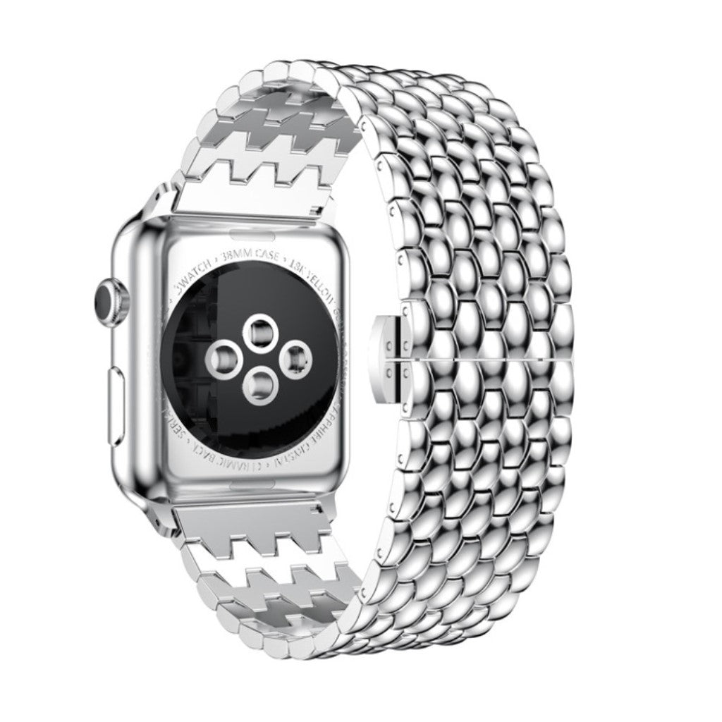 Smuk Apple Watch Series 5 40mm / Apple Watch 40mm Metal Rem - Sølv#serie_4