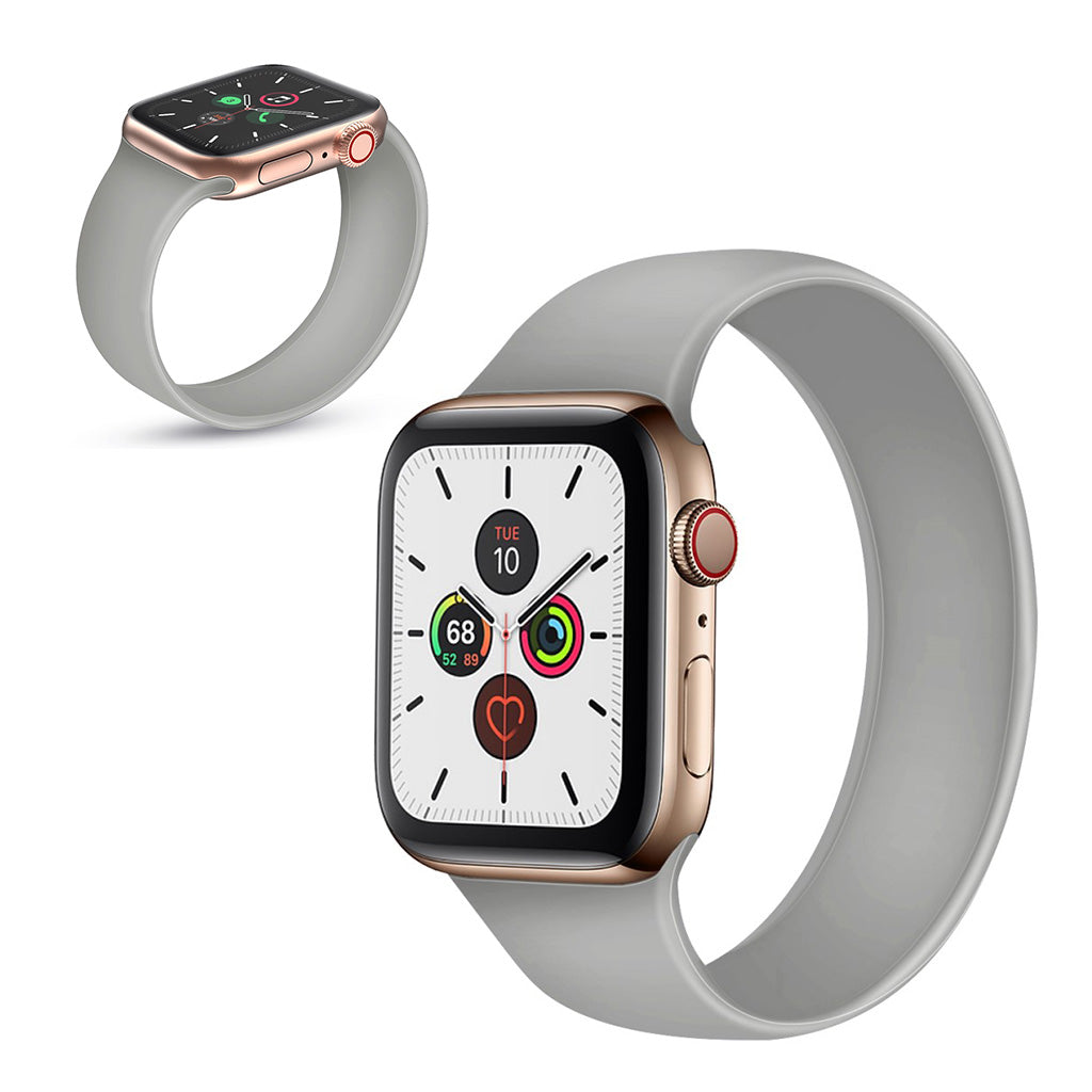 Mega pænt Universal Apple Silikone Rem - Størrelse: S - Sølv#serie_3