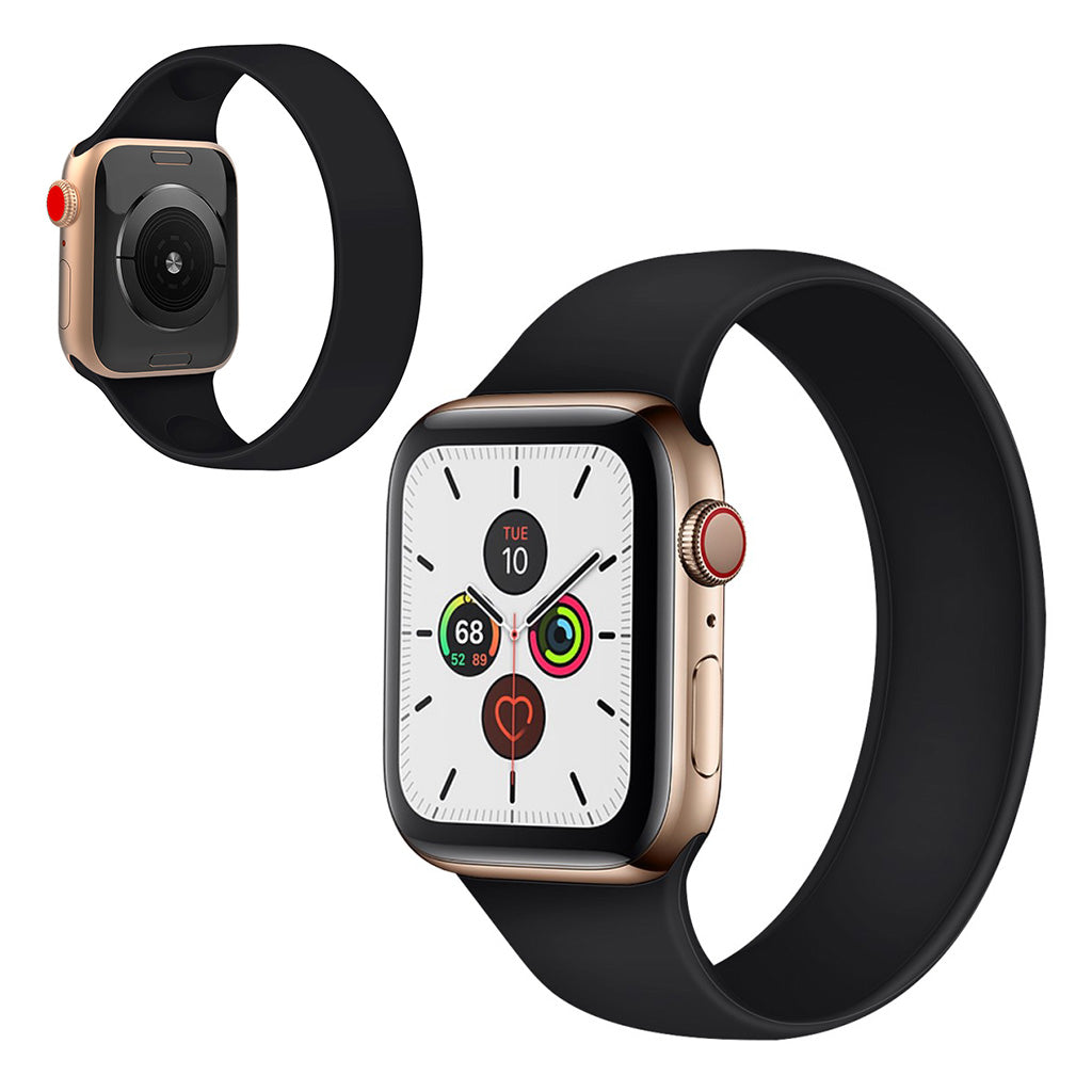 Super slidstรฆrk Universal Apple Silikone Rem - Stรธrrelse: L - Sort#serie_1