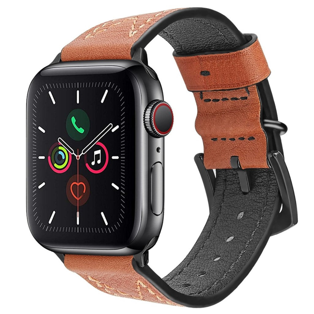 Stilren Universal Apple Ægte læder Rem - Brun#serie_3