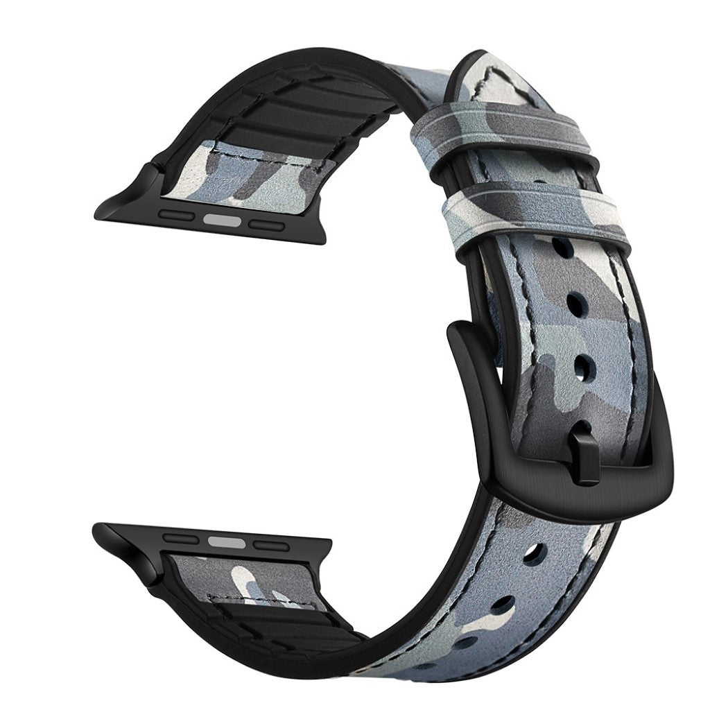 Apple Watch Series 5 44mm / Apple Watch 44mm Ægte læder Rem - Flerfarvet#serie_3