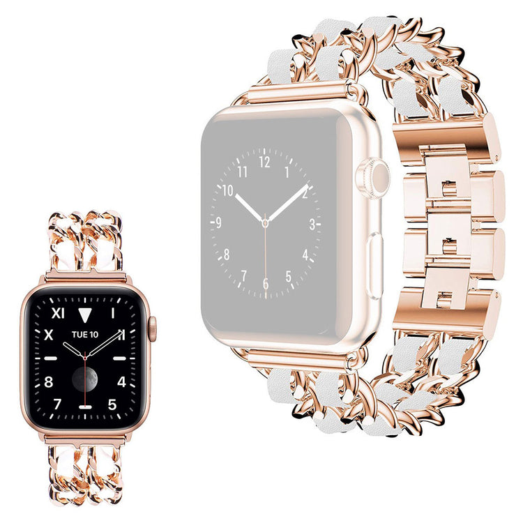 Super pænt Universal Apple Metal og Kunstlæder Rem - Pink#serie_5