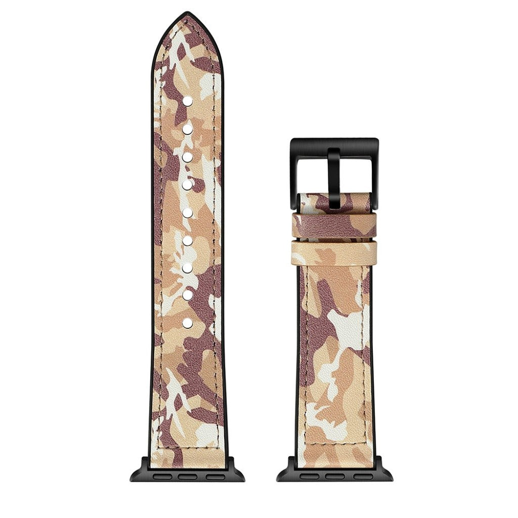 Super flot Universal Apple Kunstlæder og Silikone Rem - Brun#serie_7