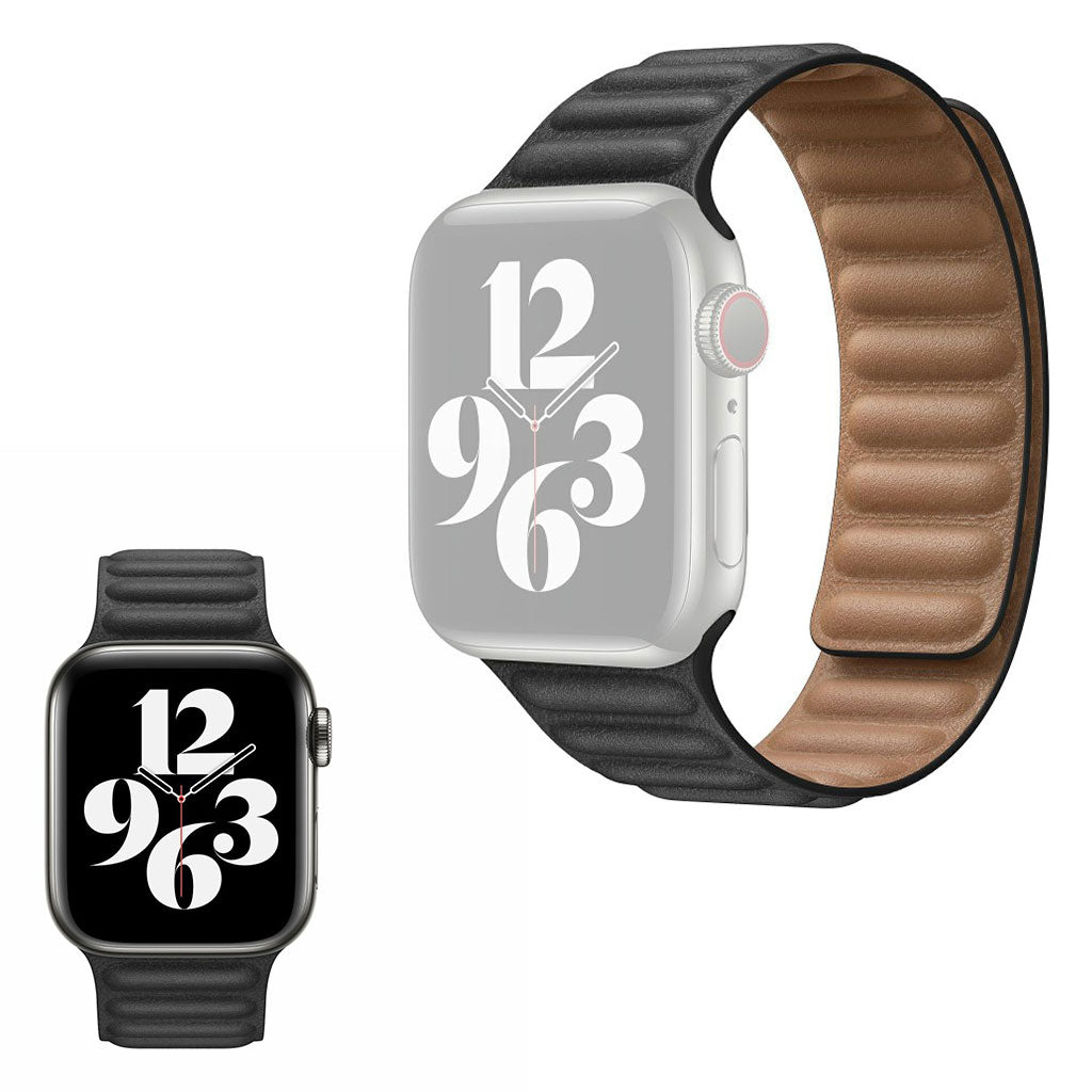 Helt vildt nydelig Universal Apple Kunstlรฆder Rem - Sort#serie_1