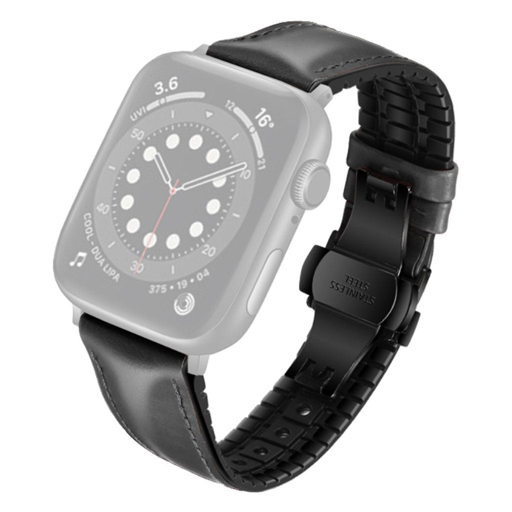 Rigtigt hรฅrdfรธr Universal Apple Kunstlรฆder Rem - Sort#serie_1