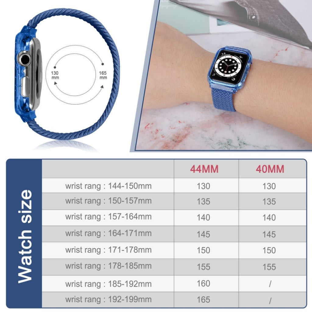 Meget slidstærk Universal Apple Nylon Rem - Størrelse: S - Blå#serie_3