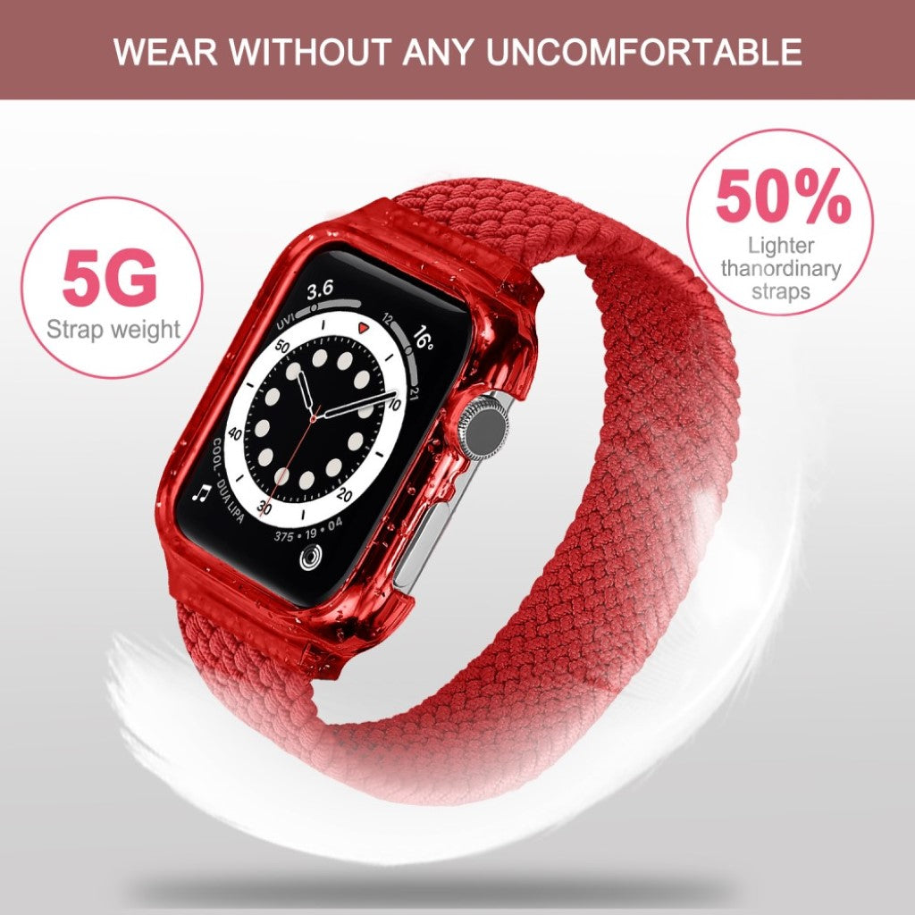 Meget slidstærk Universal Apple Nylon Rem - Størrelse: S - Rød#serie_5