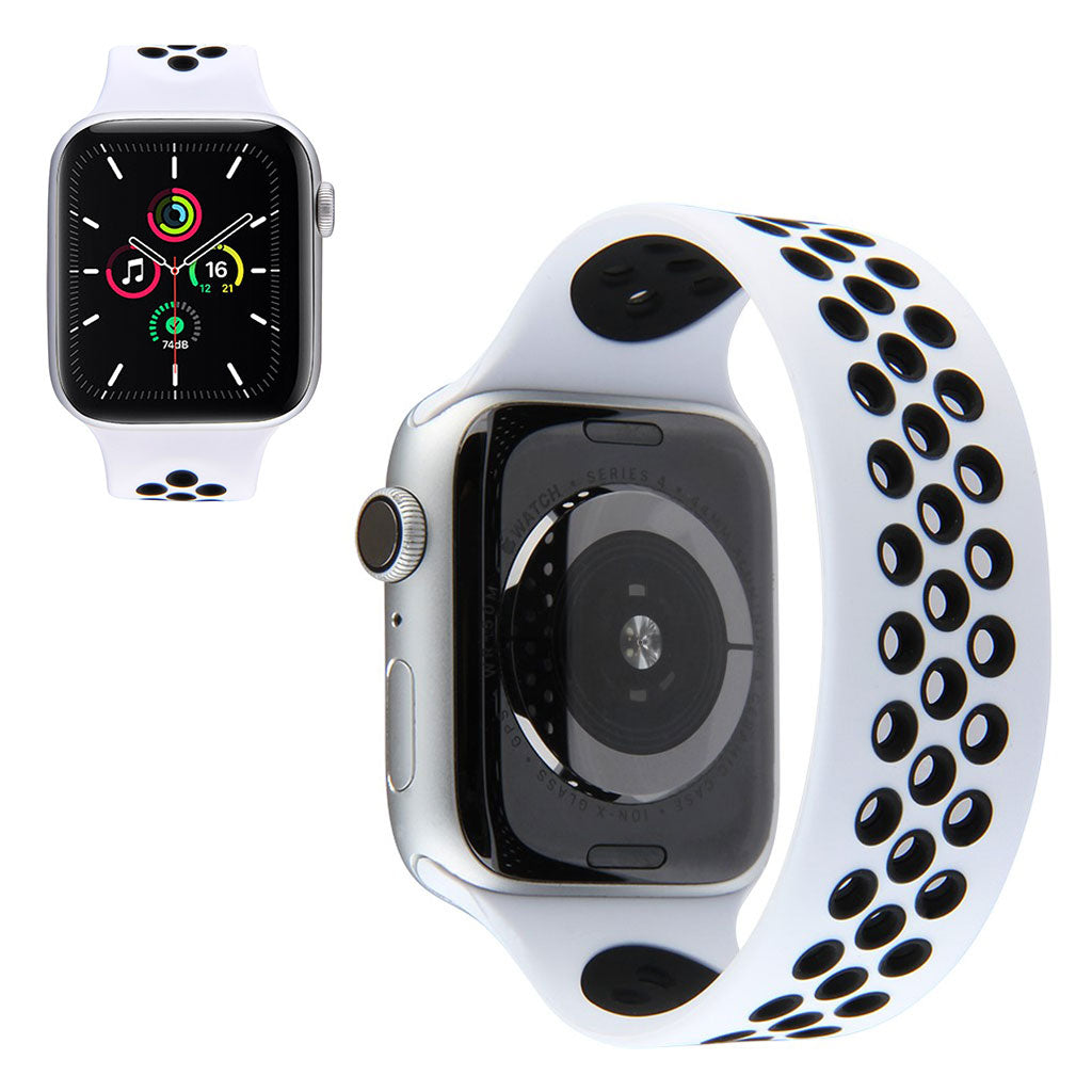 Super sejt Universal Apple Silikone Rem - Stรธrrelse: M - Hvid#serie_1