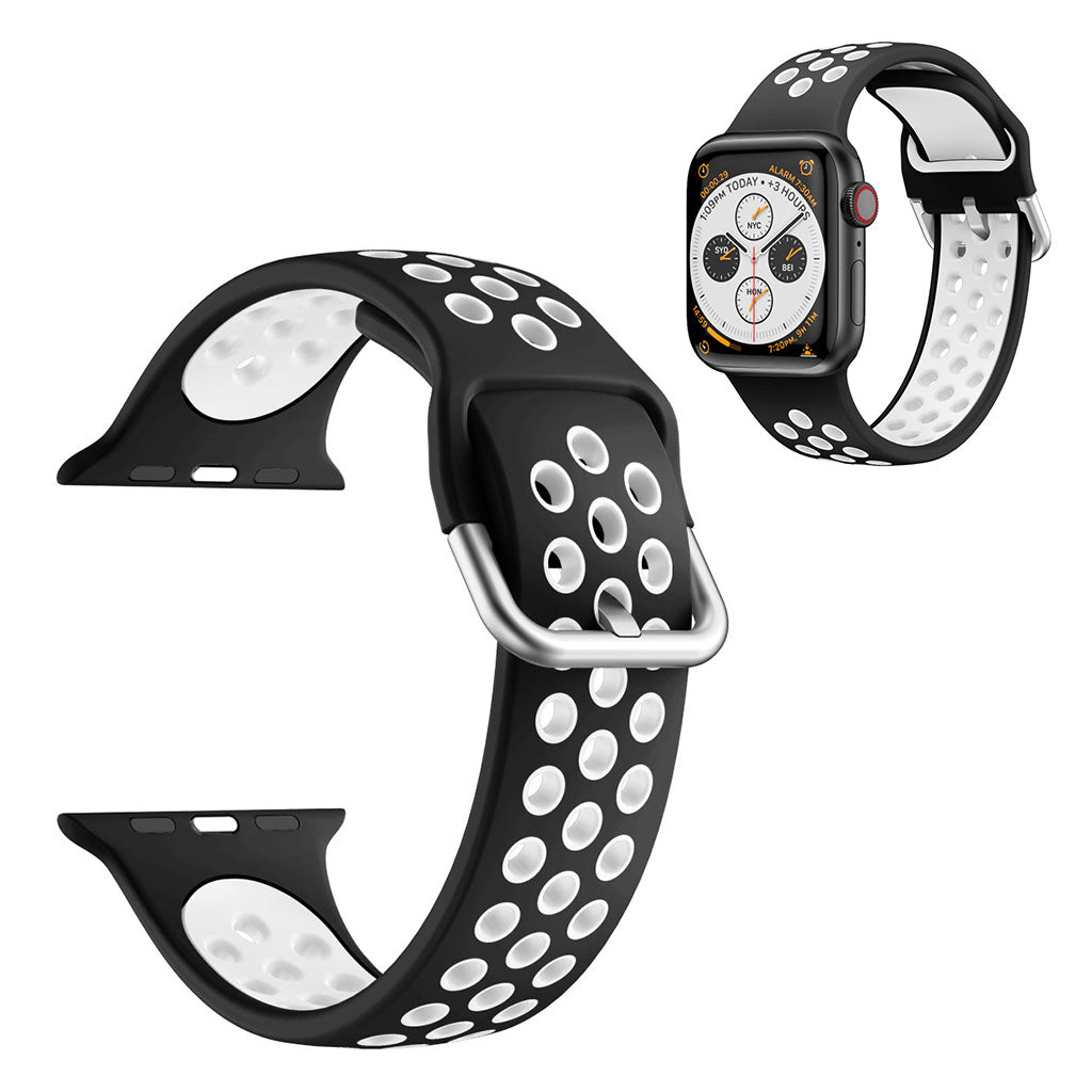 Rigtigt slidstærk Universal Apple Silikone Rem - Hvid#serie_3