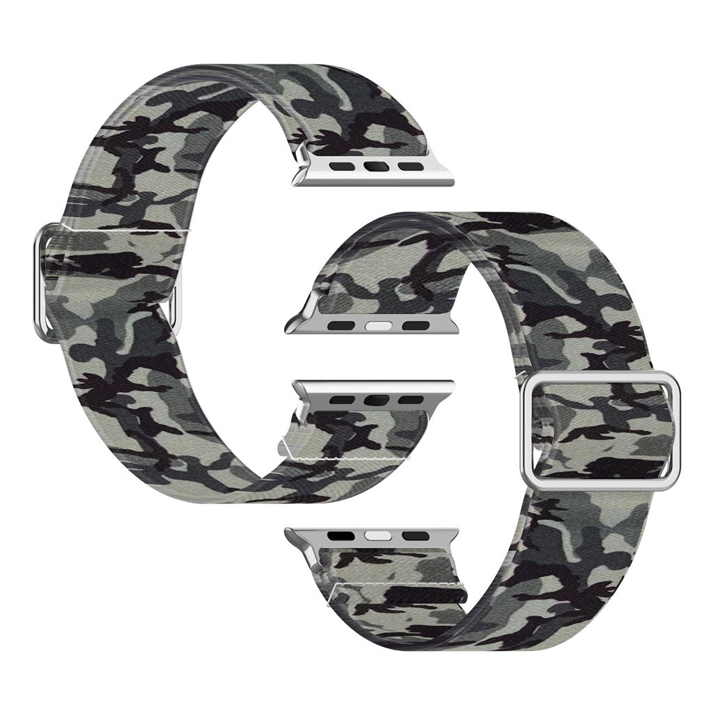 Apple Watch Series 6 / 5 40mm pattern printing watch band - Camouflage Grey#serie_8