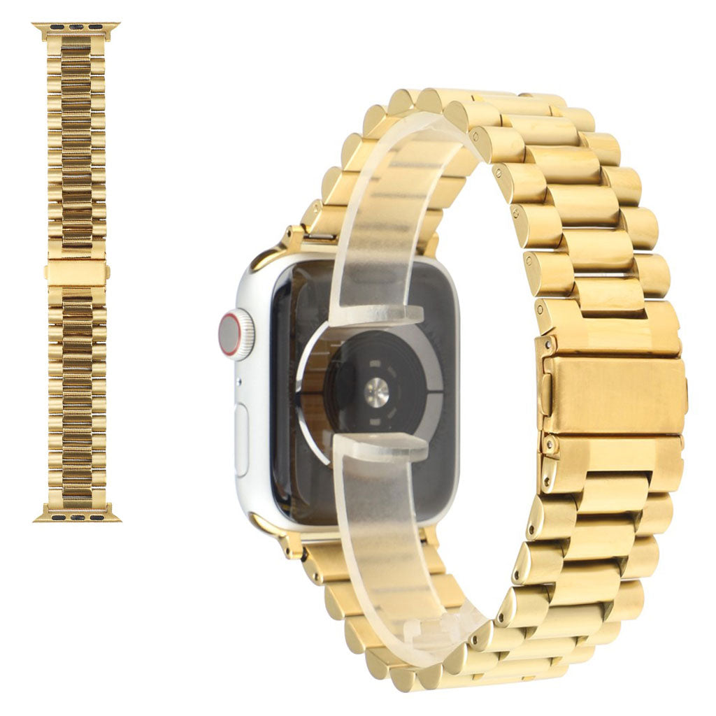 Tidslรธst Universal Apple Metal Rem - Guld#serie_1