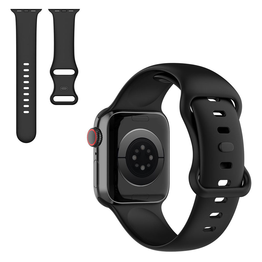 Skรธn Universal Apple Silikone Rem - Stรธrrelse: S - Sort#serie_1
