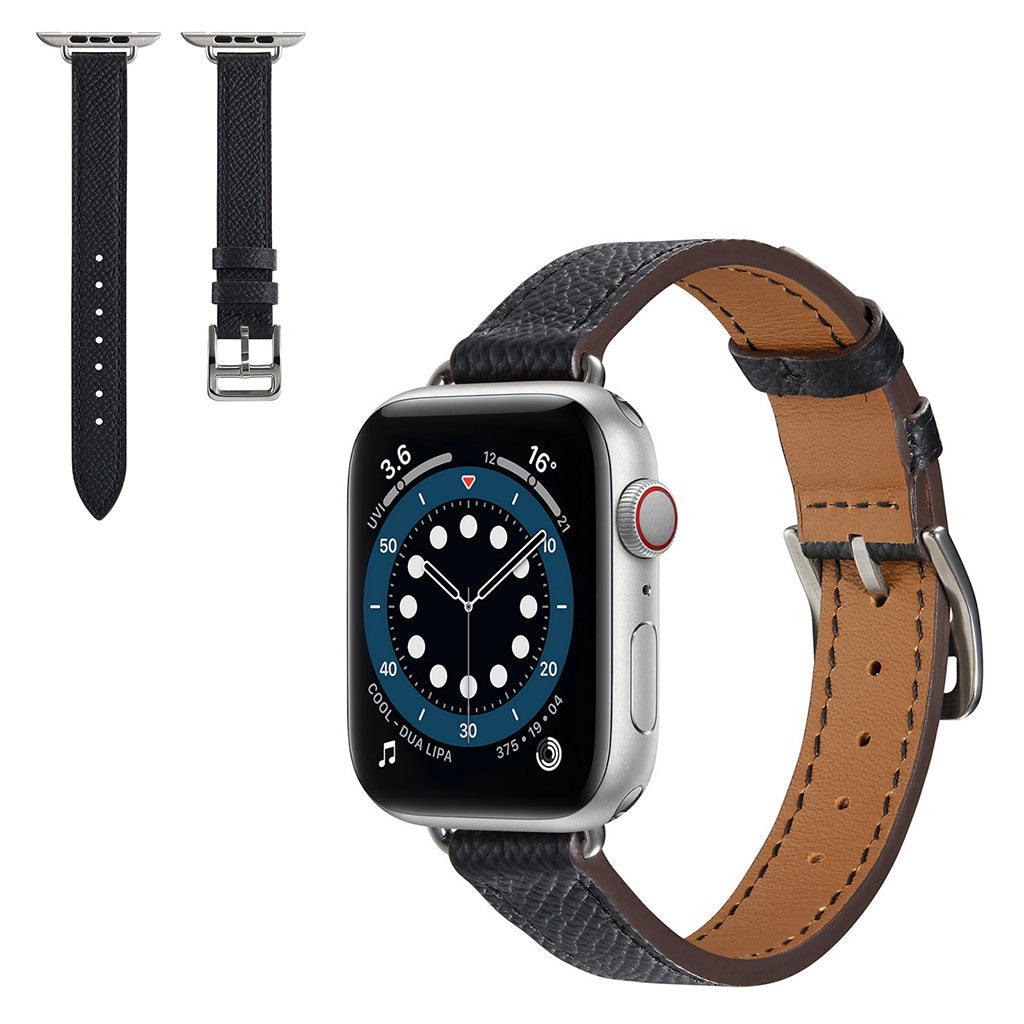 Super kรธnt Universal Apple Kunstlรฆder Rem - Sort#serie_1