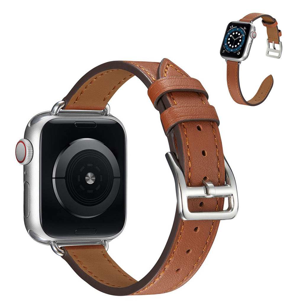 Vildt fed Universal Apple Kunstlæder Rem - Brun#serie_6