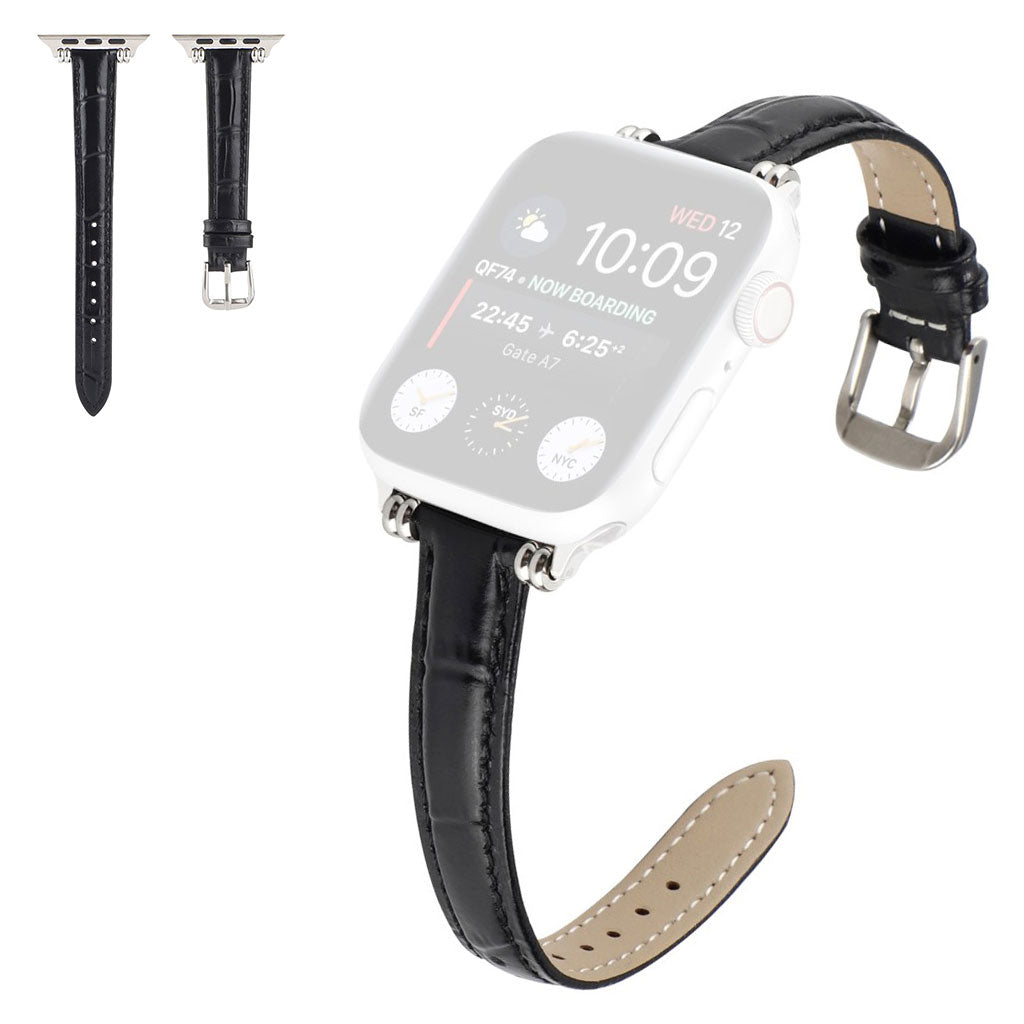 Glimrende Universal Apple รgte lรฆder Rem - Sort#serie_1
