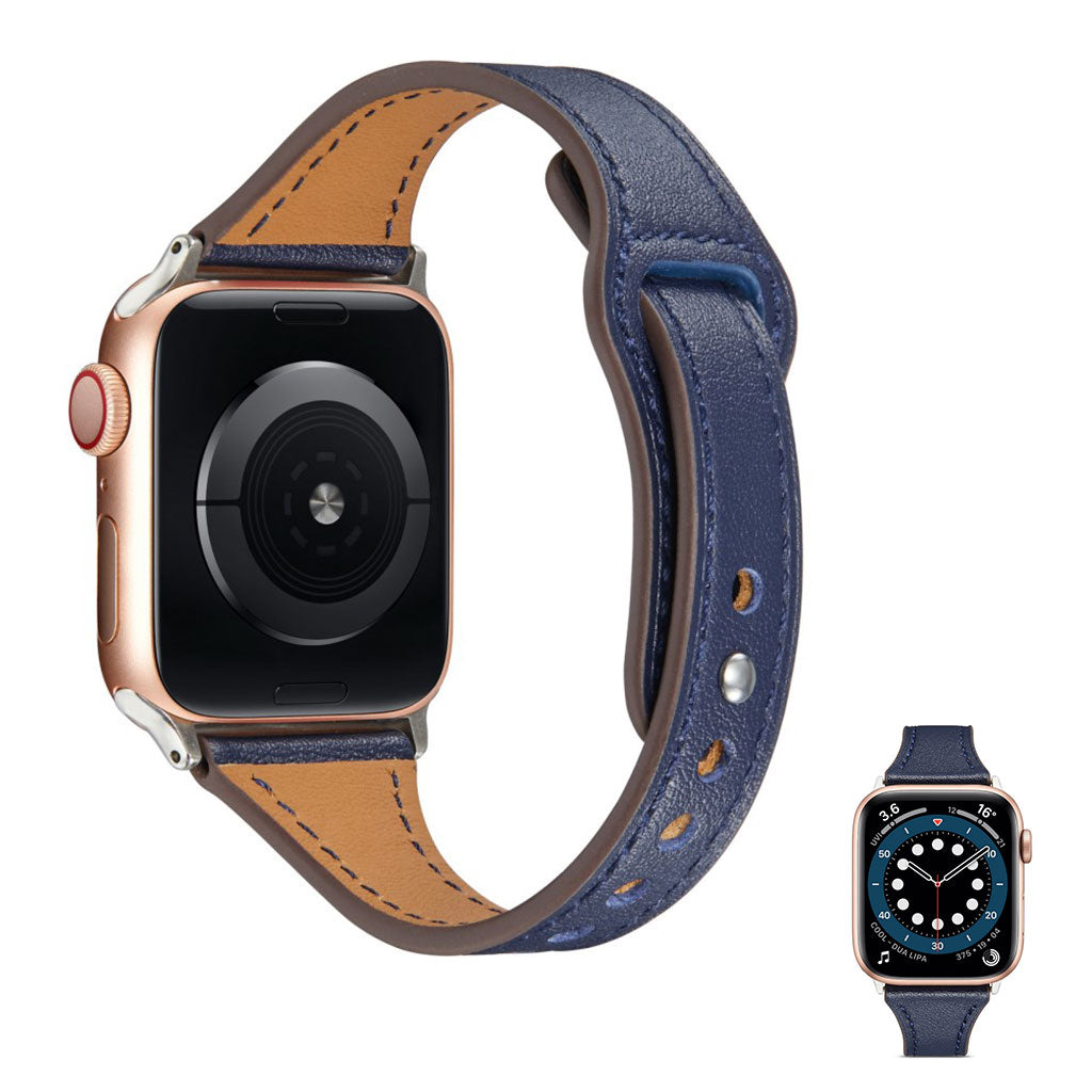 Vildt nydelig Universal Apple รgte lรฆder Rem - Blรฅ#serie_1