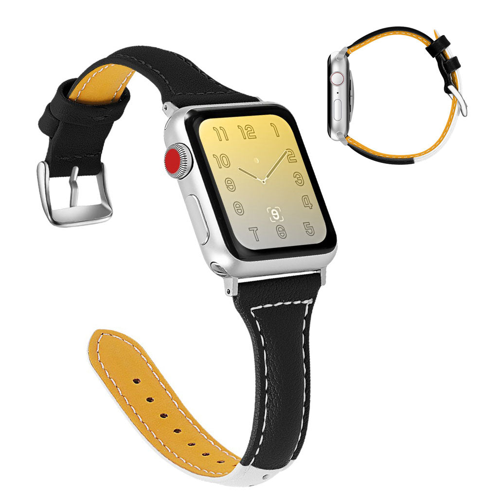 Rigtigt skรธn Universal Apple รgte lรฆder Rem - Sort#serie_1