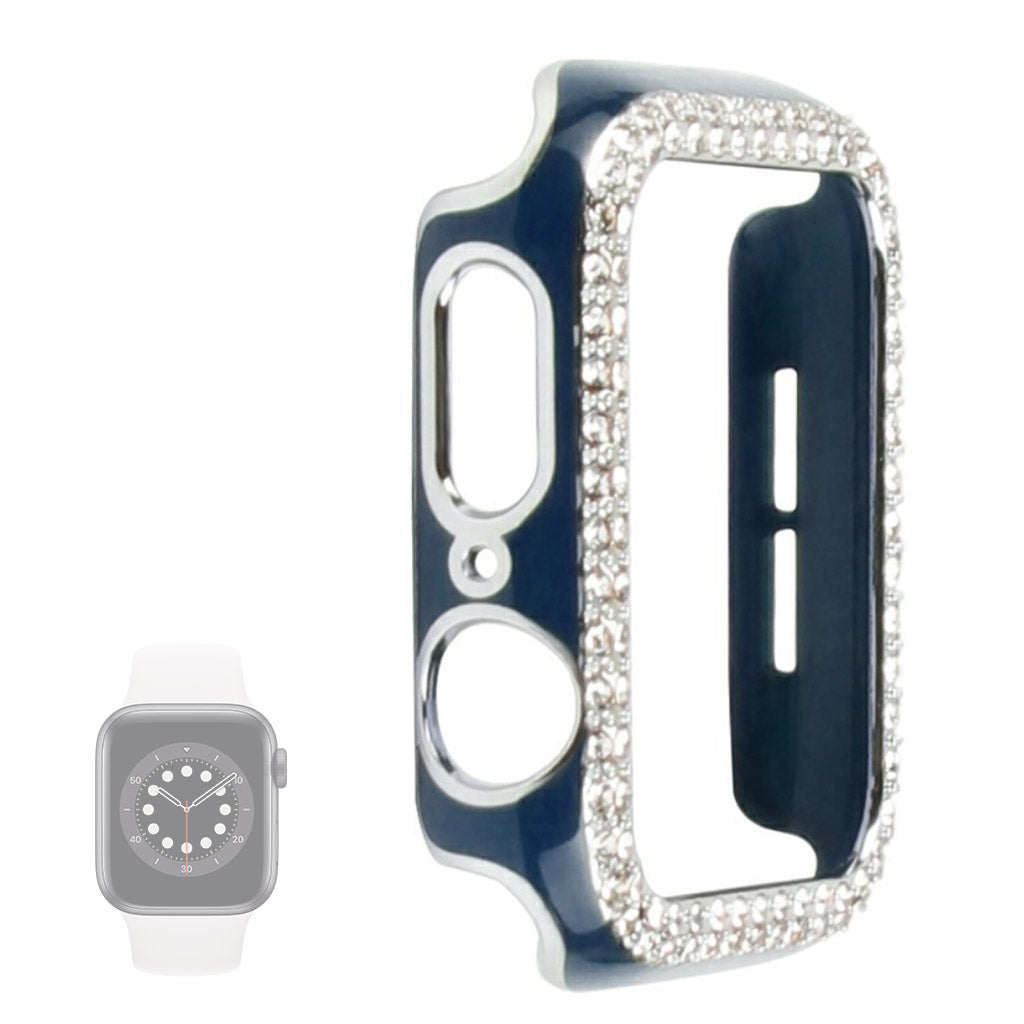 Universal Apple  Plastik og Rhinsten Bumper  - Blå#serie_10