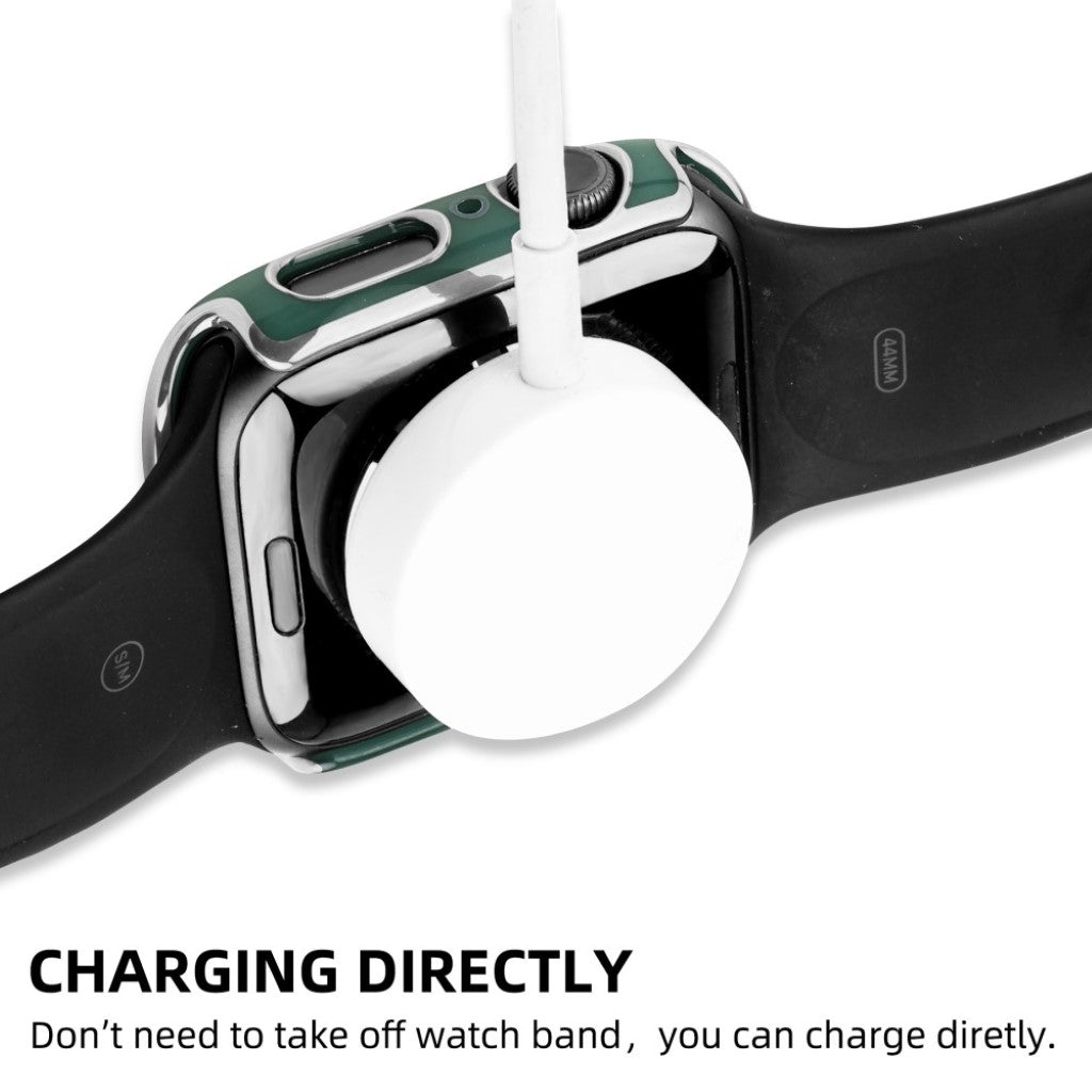 Meget Flot Universal Apple Cover med Skærmbeskytter i Plastik og Hærdet Glas - Grøn#serie_11