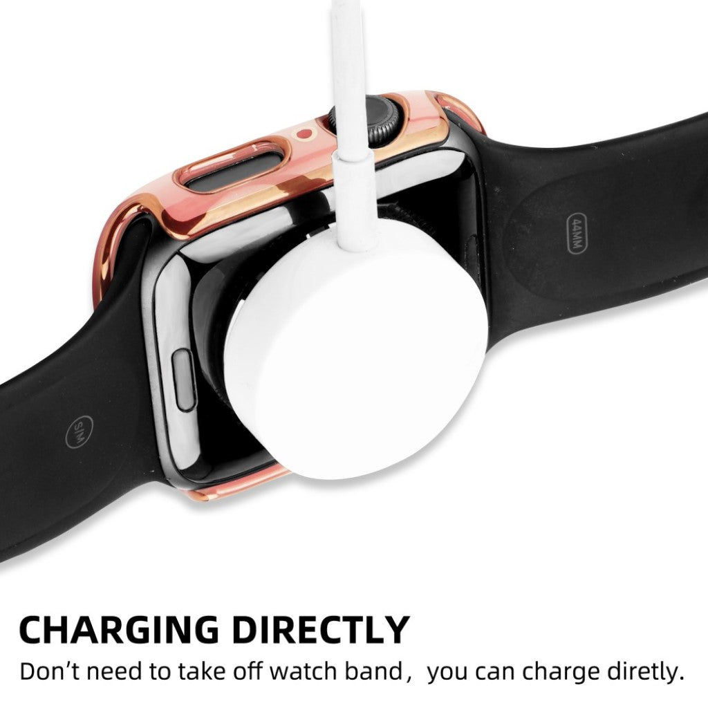 Meget Flot Universal Apple Cover med Skærmbeskytter i Plastik og Hærdet Glas - Pink#serie_4