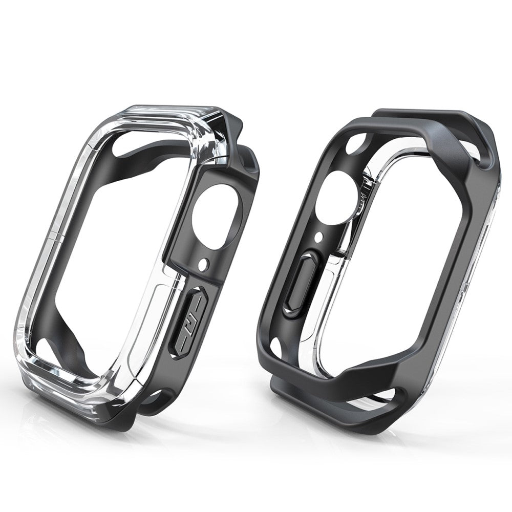 Universal Apple Gennemsigtig Silikone Bumper  - Sort#serie_3