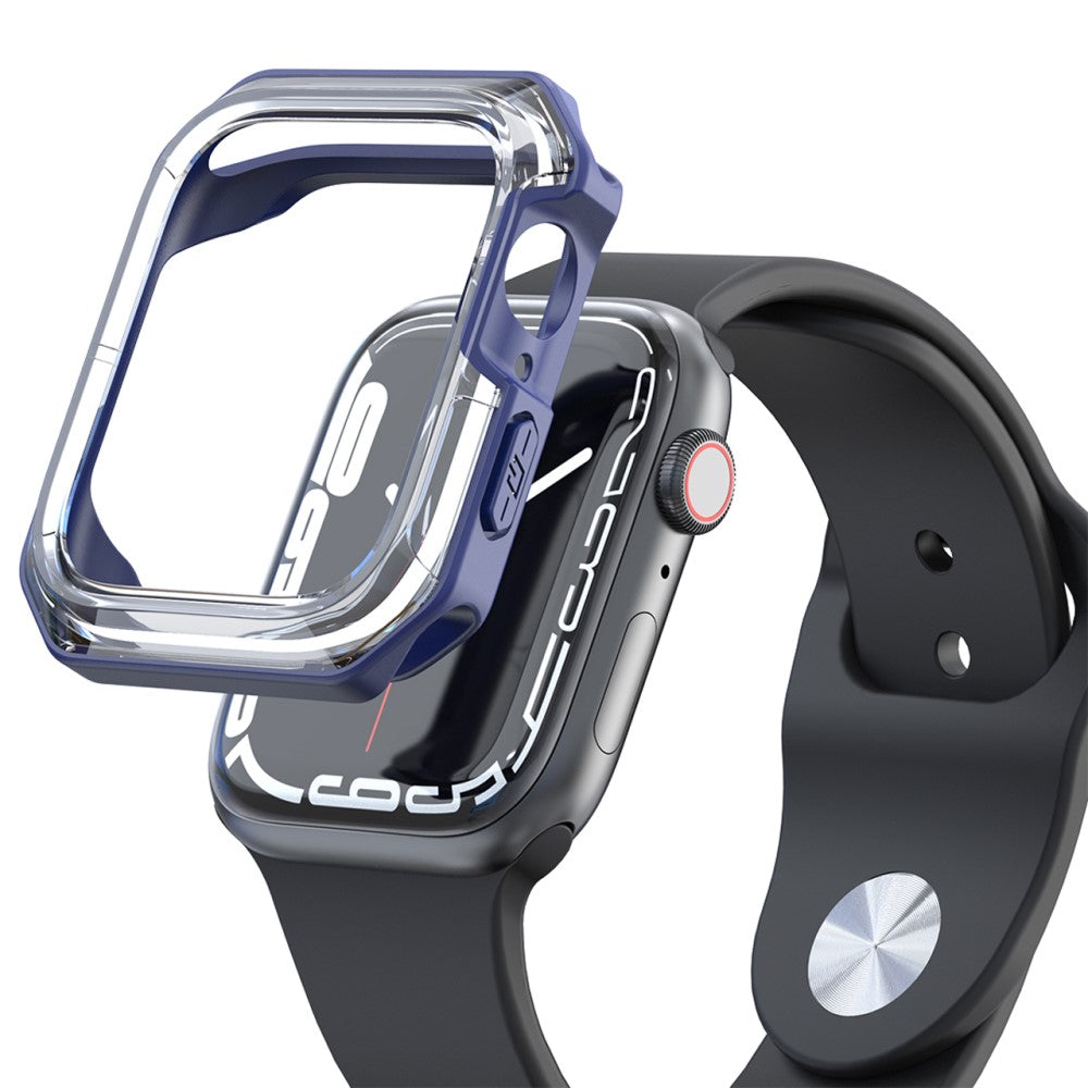 Universal Apple Gennemsigtig Silikone Bumper  - Blå#serie_4