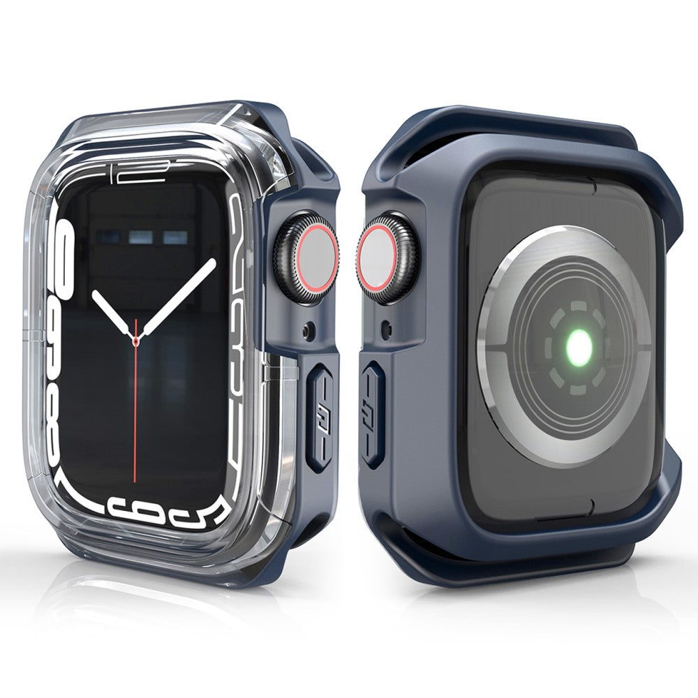 Universal Apple Gennemsigtig Silikone Bumper  - Blå#serie_5