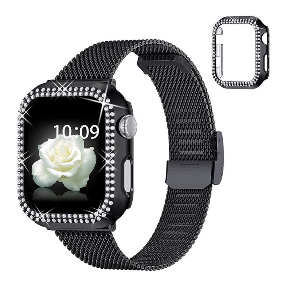 Rigtigt skรธn Universal Apple Metal, Plastik og Rhinsten Rem - Sort#serie_1