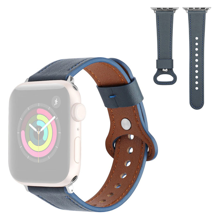 Vildt cool Universal Apple Ægte læder Rem - Blå#serie_5