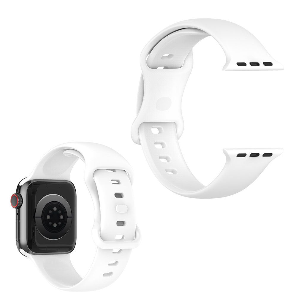 Super flot Universal Apple Silikone Rem - Størrelse: L - Hvid#serie_4